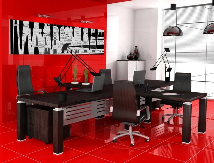 红色系的办公室，越来越多人喜欢？